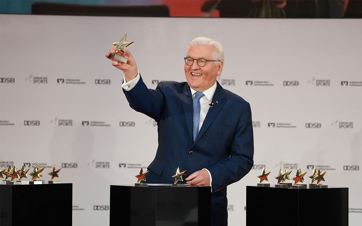 Bundespräsident Frank-Walter Steinmeier höchstpersönlich verlieh Anfang 2021 die „Großen Sterne des Sports“ in Gold 2020.Er nahm dabei auch die besondere aktuelle Situation in den Vereinen im Zusammenhang mit Hygienekonzepten, fehlenden Geldern und außergewöhnlichen Anstrengungen in den Blick. Aufgrund der Corona-Einschränkungen fand die Veranstaltung digital statt.